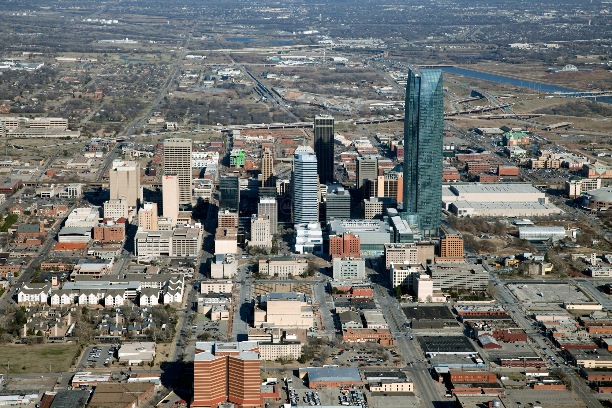 Commercial roof inspection from above