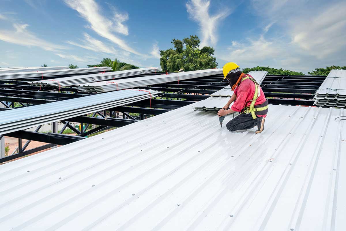 Commercial flat roof work in Oklahoma City